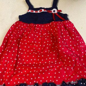 Girls Size 5 Patriotic July 4th Dress Summer 5T